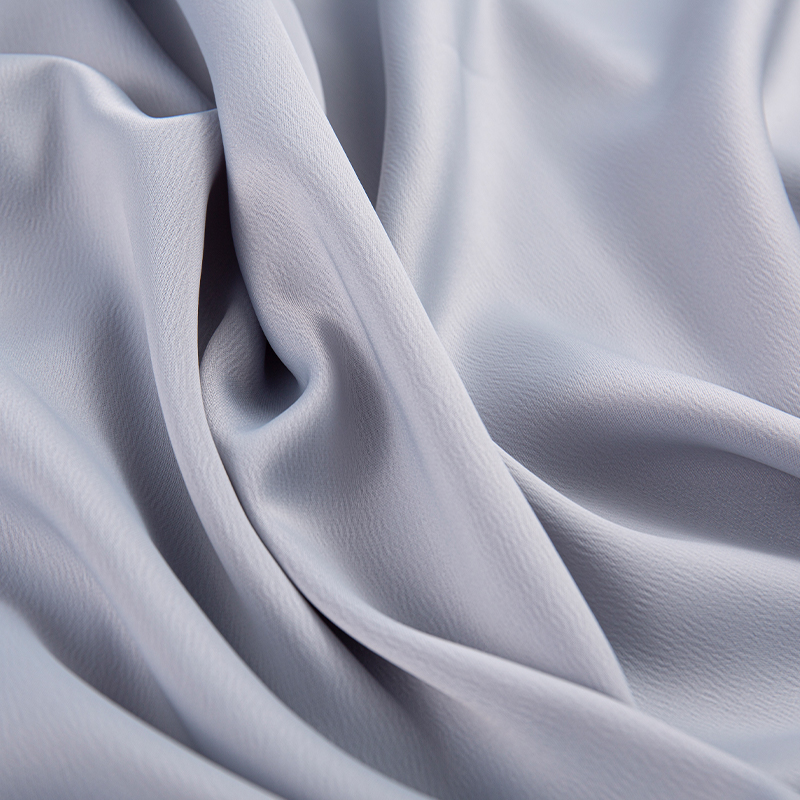 HY228 190GSM Ant Crepe Satin, Medium Ant Silk Dress Shirt Fashion Gray Fabric